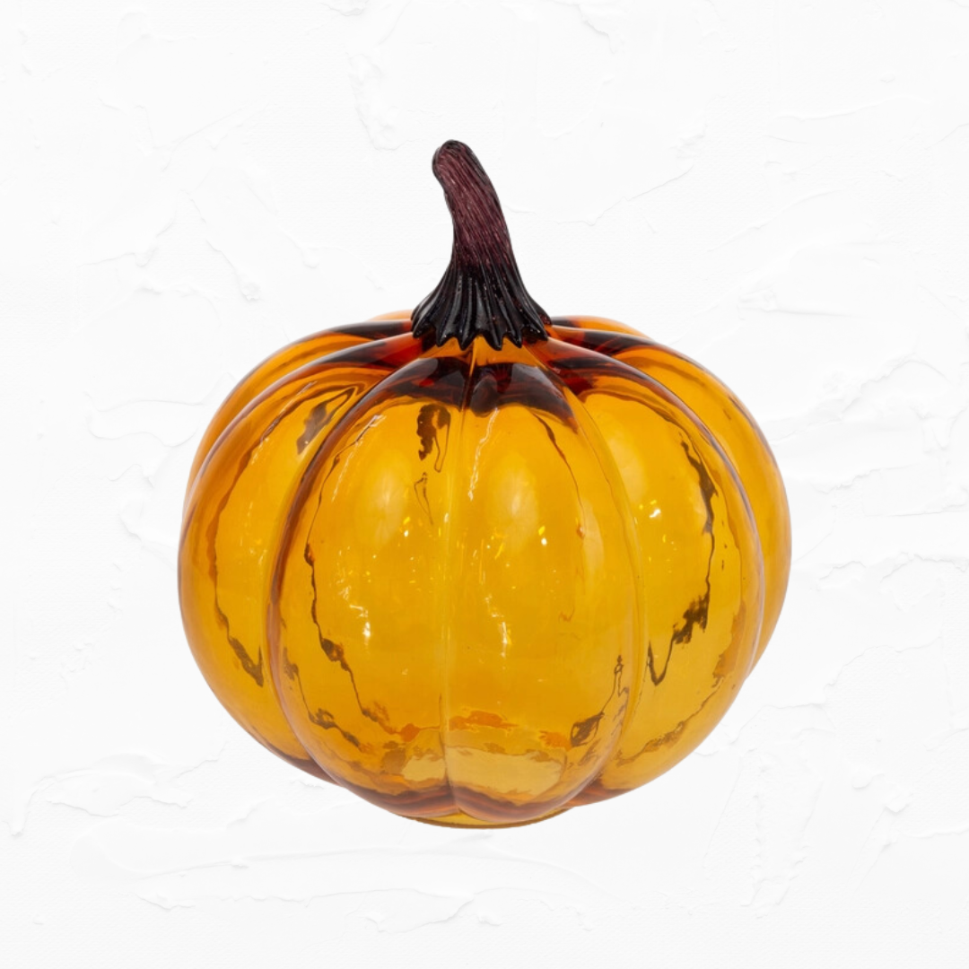 Amber Glass Pumpkin