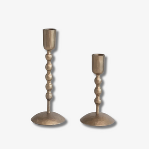 Antique Brass Taper Candle Holders