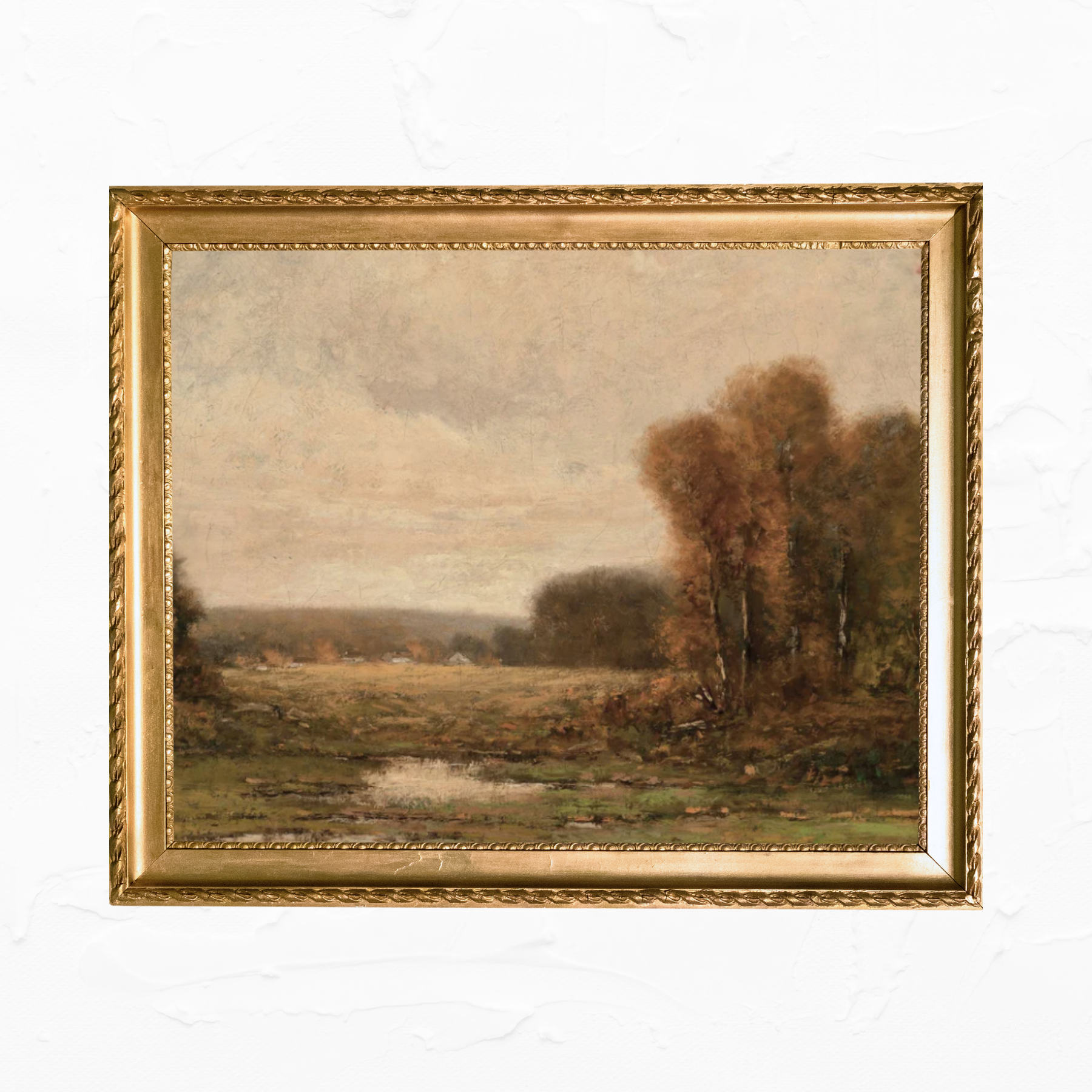 Autumn Landscape Vintage Art Print