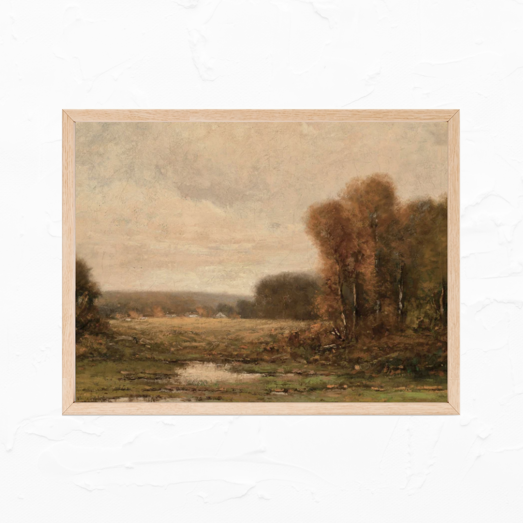 Autumn Landscape Vintage Art Print