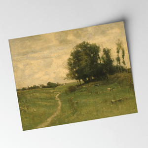 Country Path Vintage Art Print