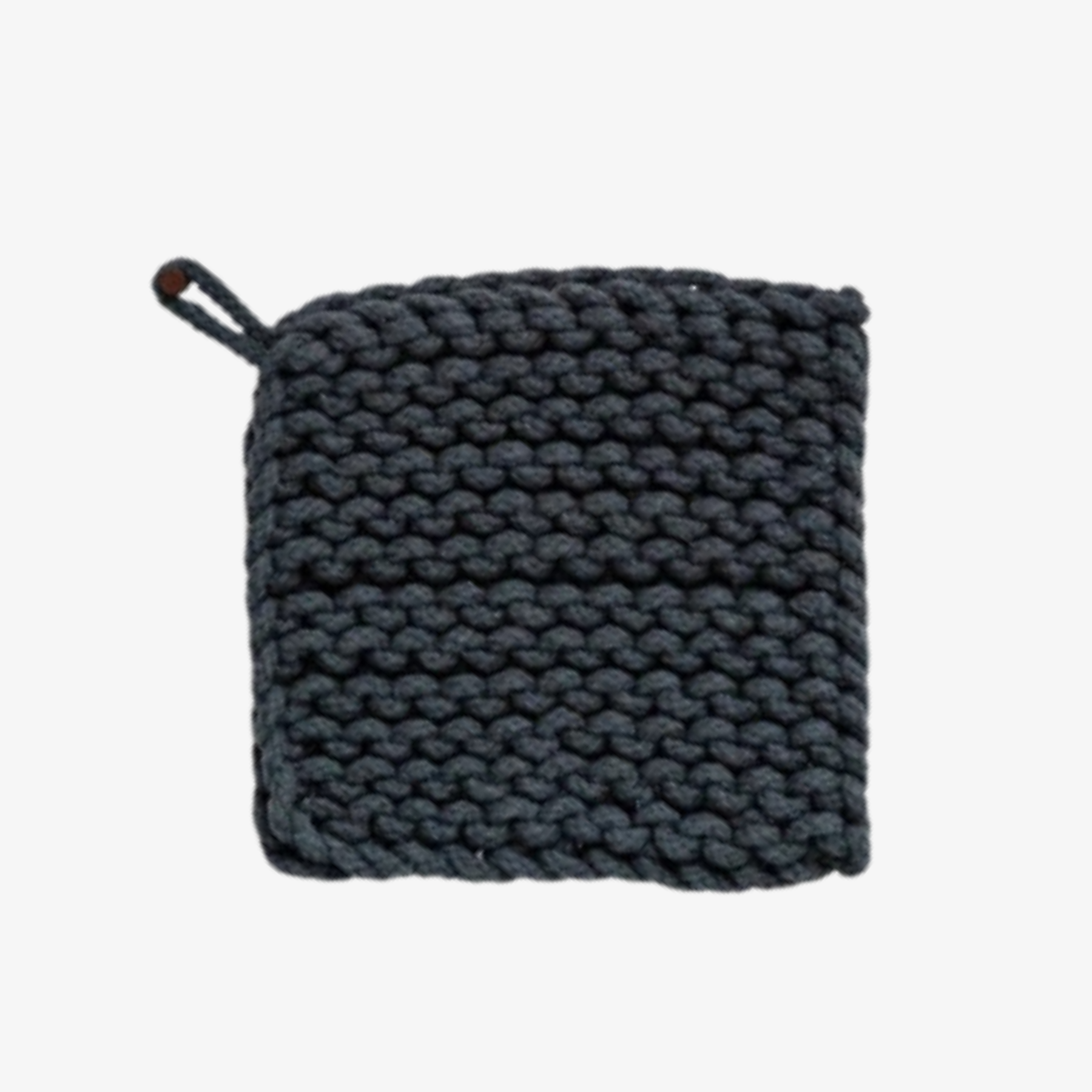 Cotton Crocheted Pot Holder Navy