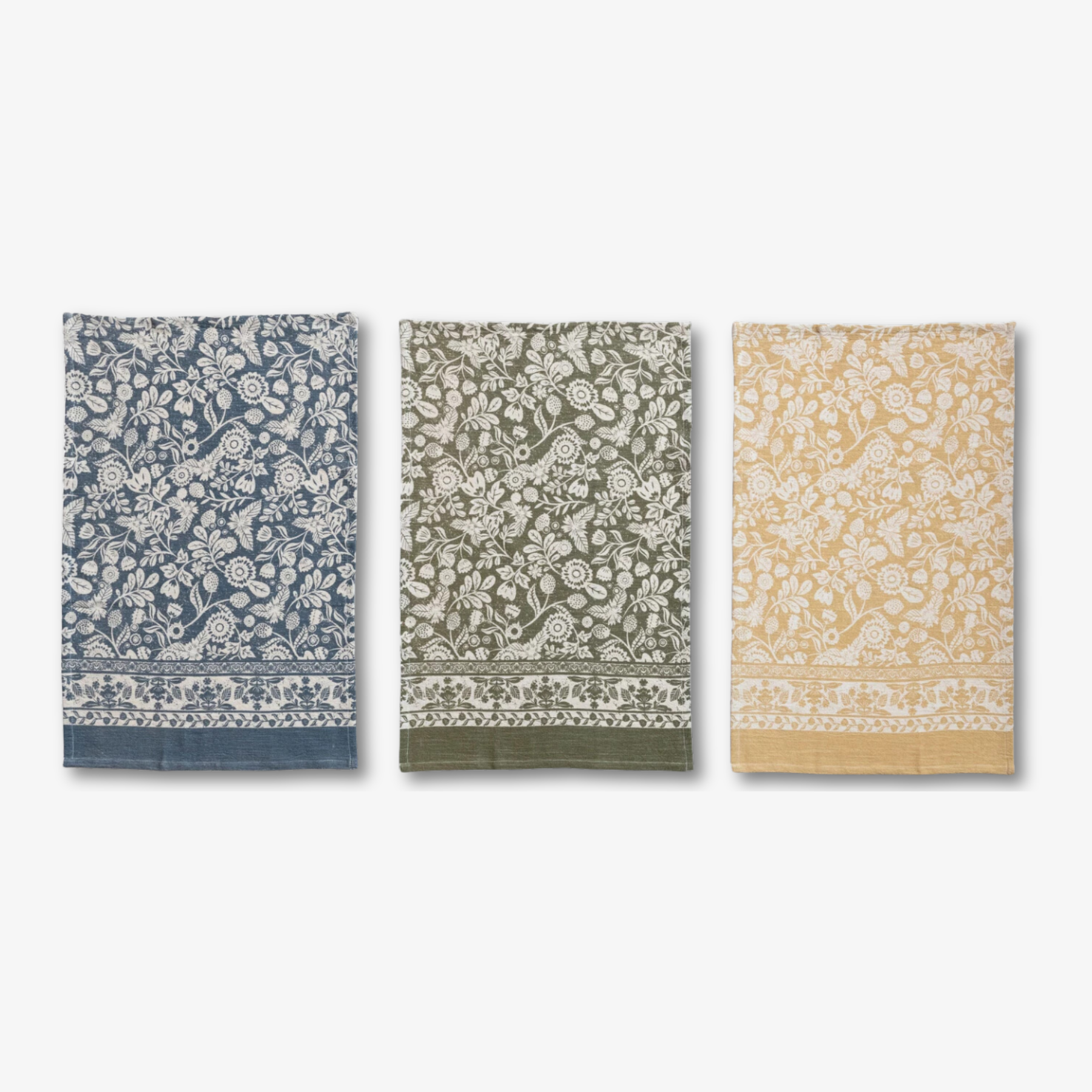 Floral Printed Tea Towel