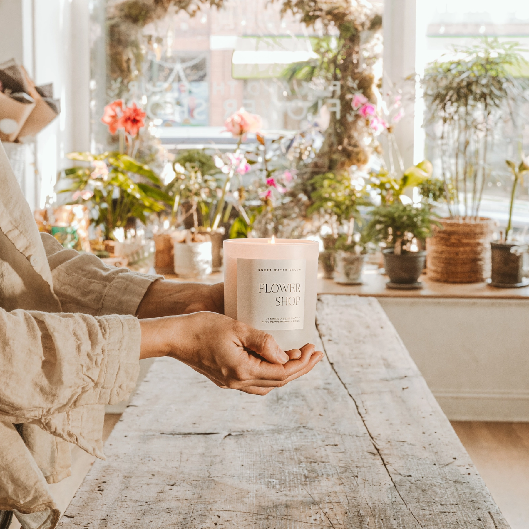 Flower Shop Soy Candle in Matte Jar