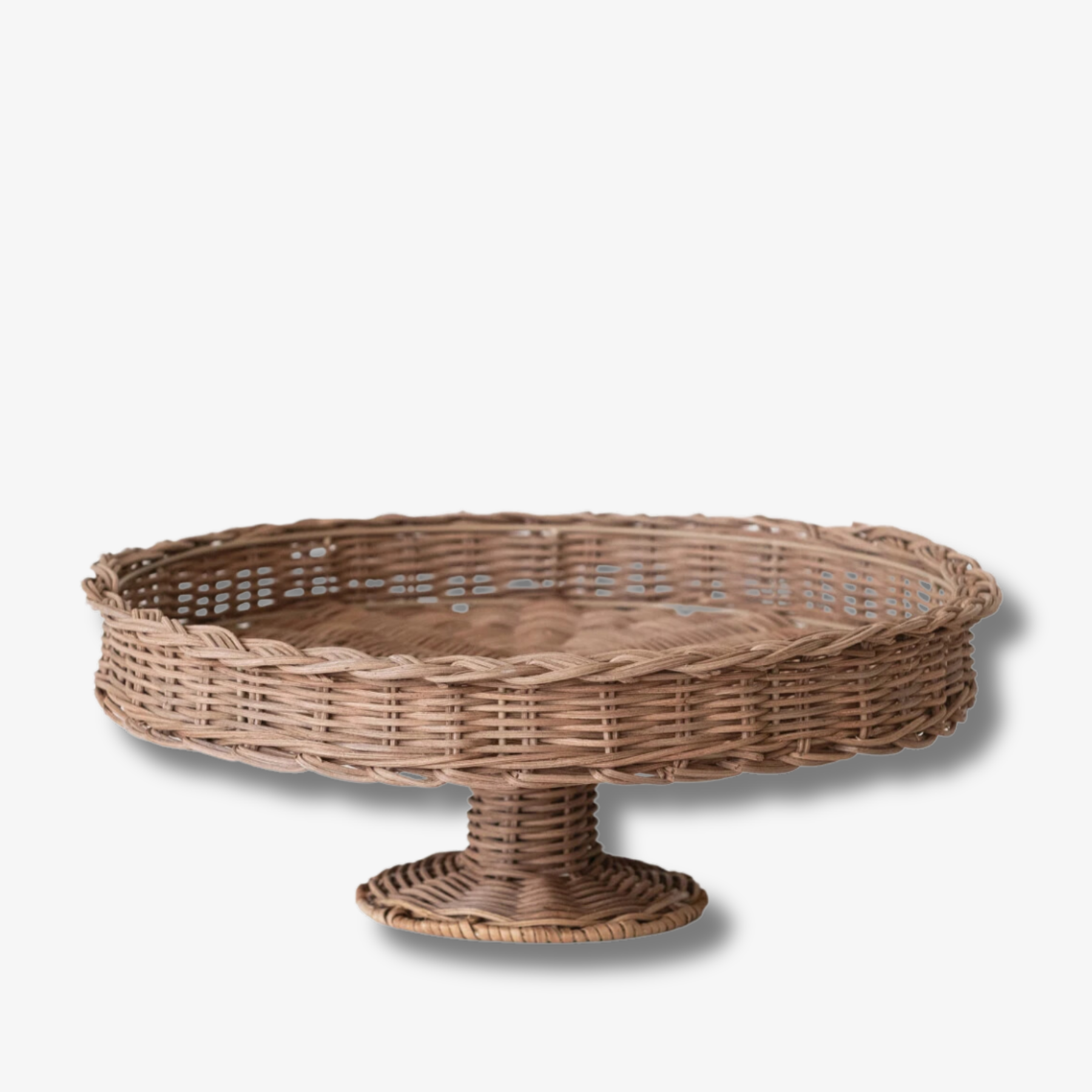 Hand-Woven Rattan Stand