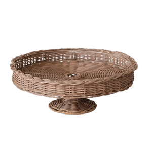 Hand-Woven Rattan Stand