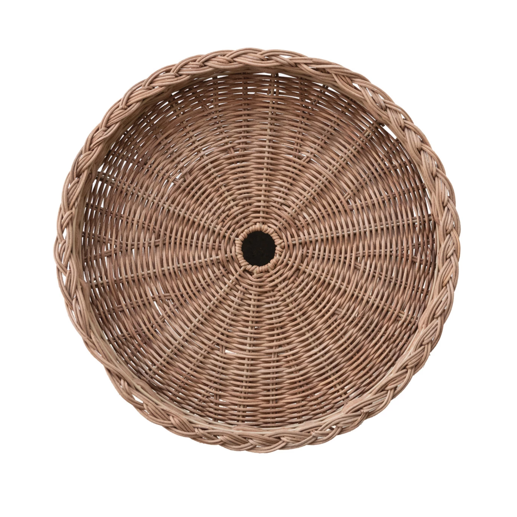 Hand-Woven Rattan Stand