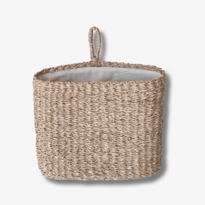 Hand-Woven Seagrass Wall Basket