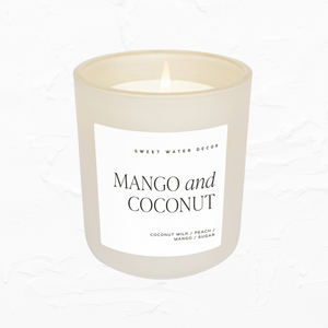 Mango + Coconut Soy Candle in Matte Jar