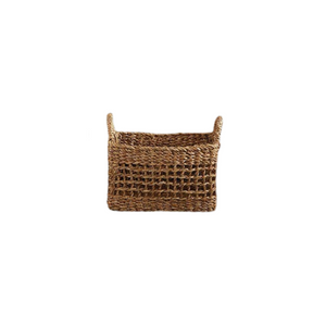 Rectangle Open Weave Basket with Handles - Medium