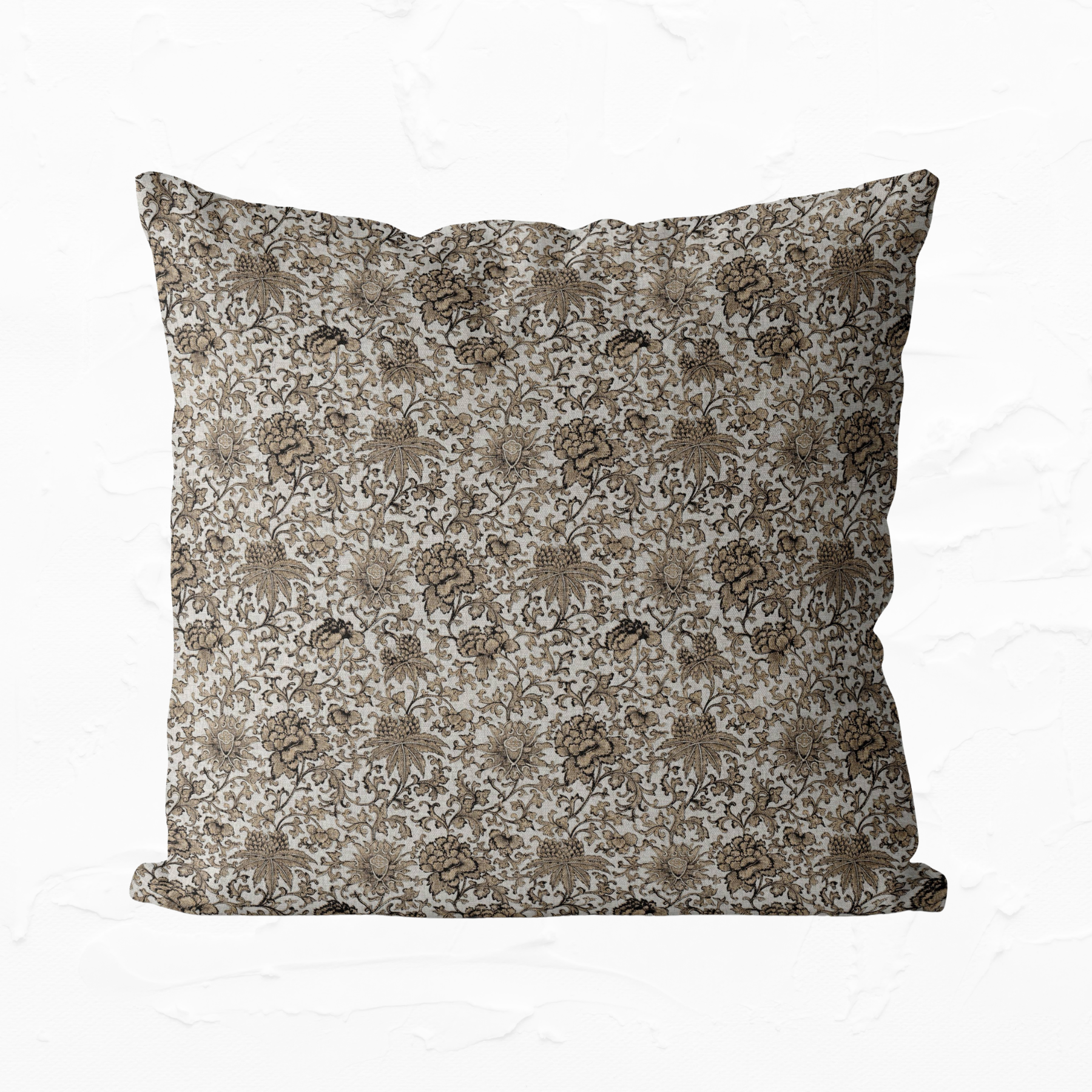 Vintage Floral Throw Pillow Cover