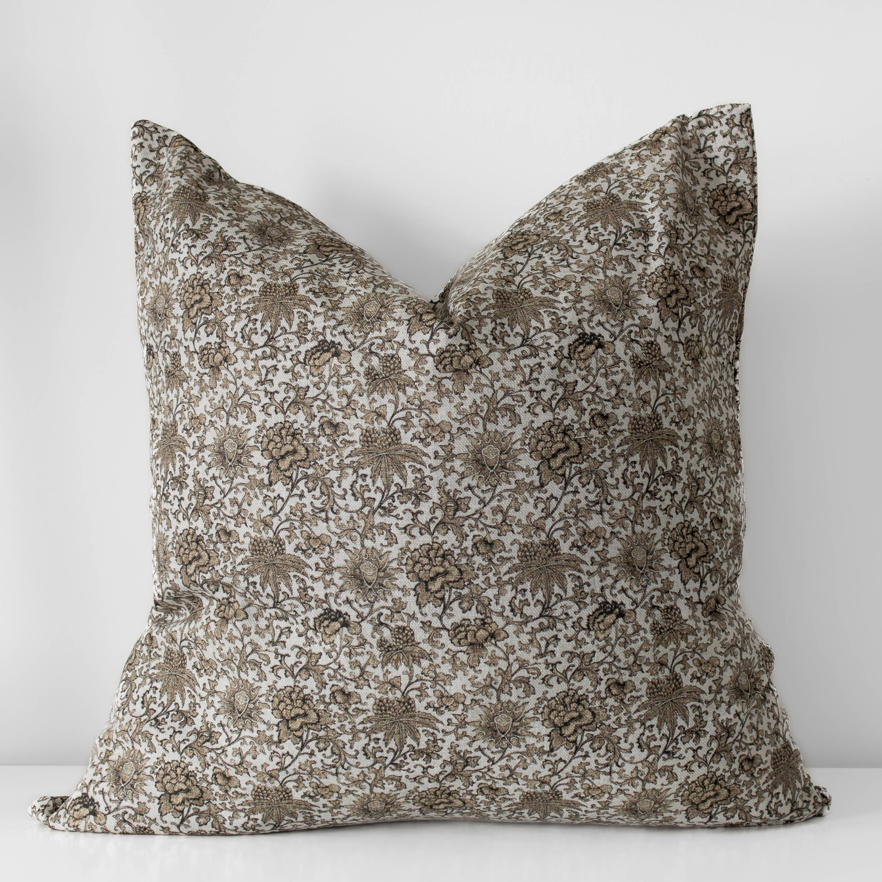 Vintage Floral Throw Pillow Cover