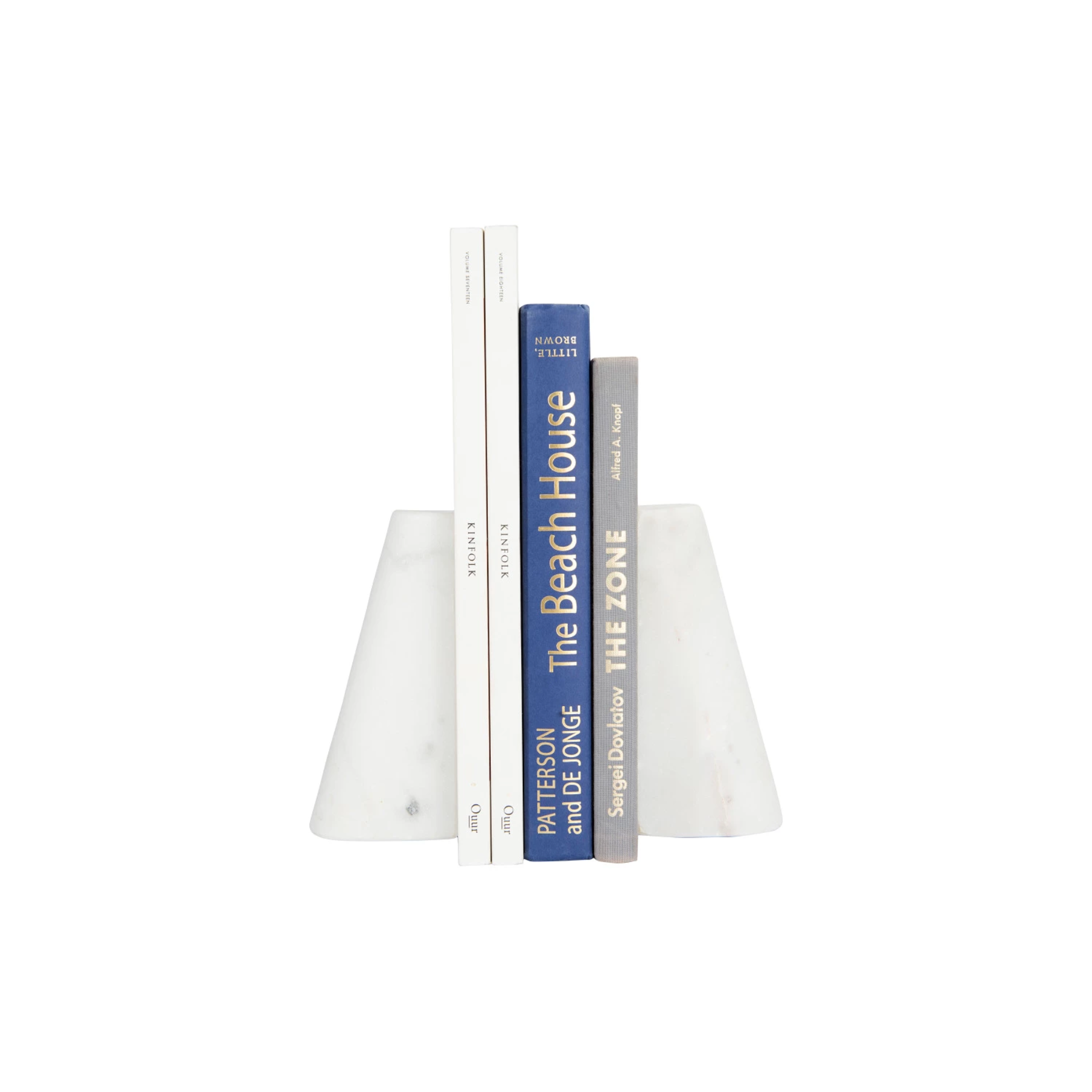 White Marble Bookends (set of 2)