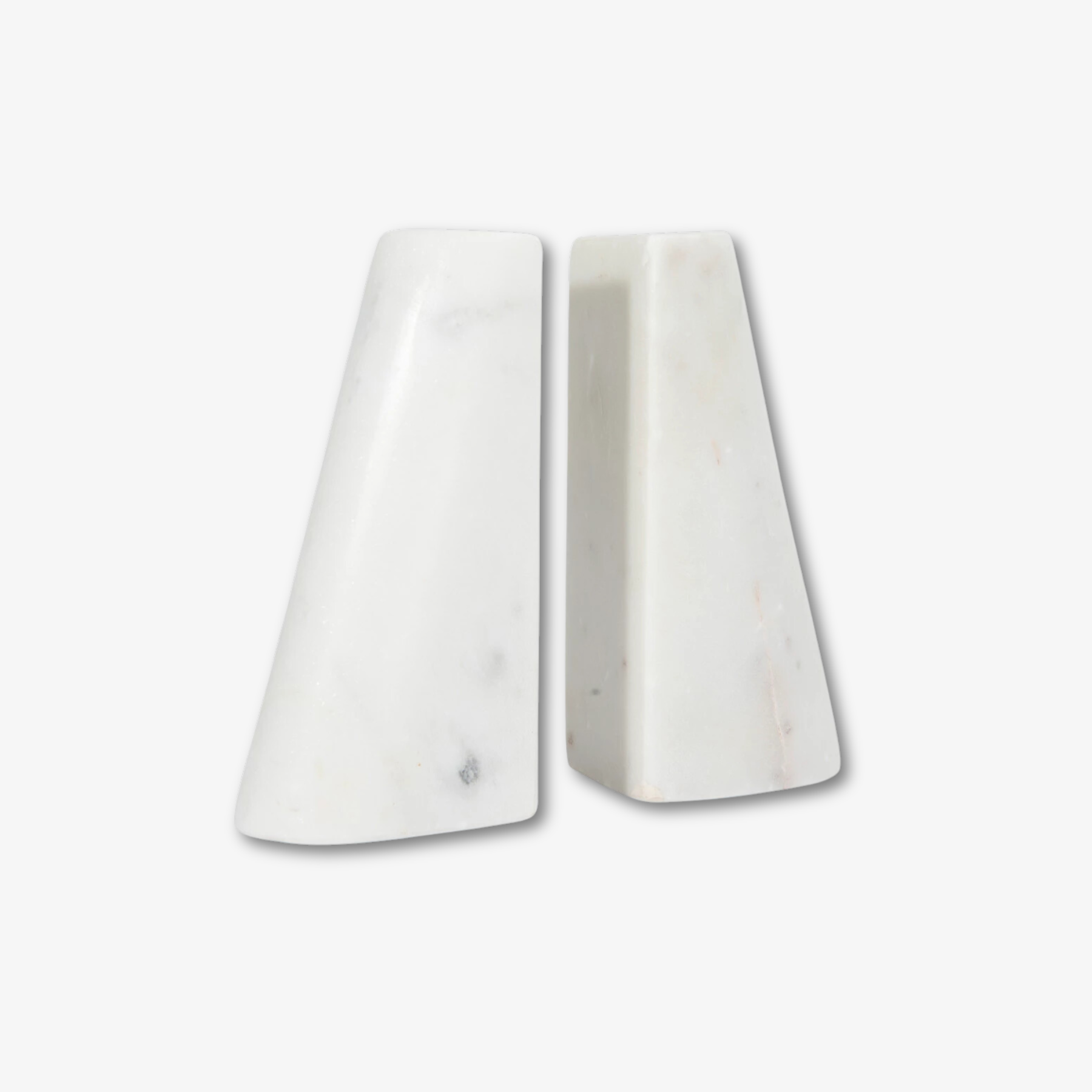 White Marble Bookends (set of 2)