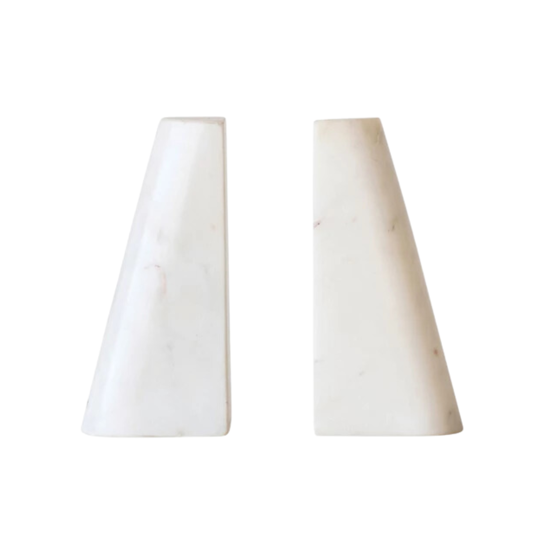 White Marble Bookends (set of 2)