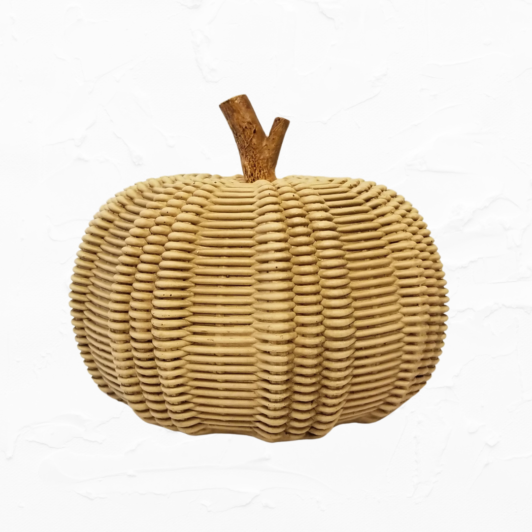 Wicker Textured Pumpkin