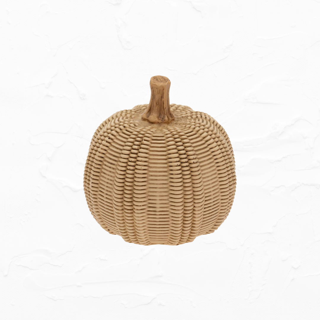 Wicker Textured Pumpkin